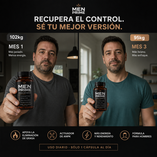 MEN PRIME® – Vuelve a sentirte firme, liviano y en control