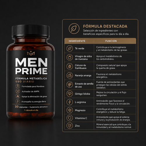 MEN PRIME® – Vuelve a sentirte firme, liviano y en control