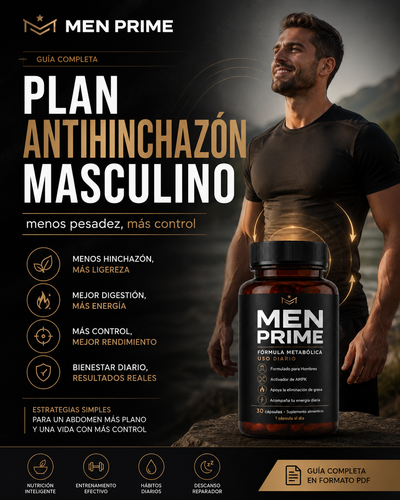 Plan Antihinchazón Masculino: menos pesadez, más control